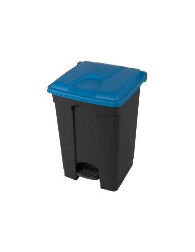 Probbax Contenedor de 30L más del 50% reciclado tapa azul