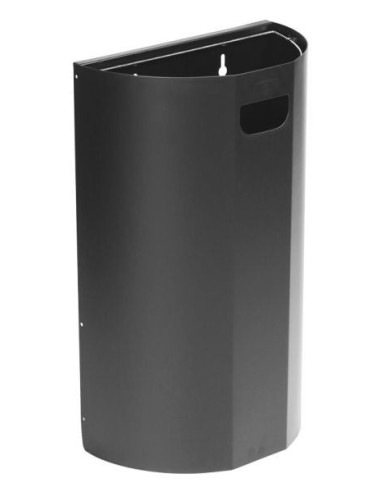 Probbax Papelera de pared - media caña - 40L