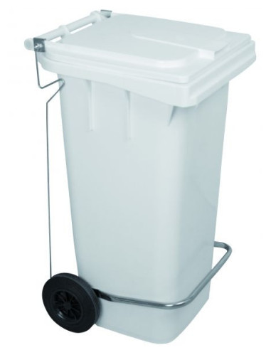 Probbax Contenedor móvil con pedal de 120L