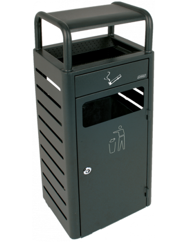 Probbax Contenedor de 20L/2,3L con cenicero