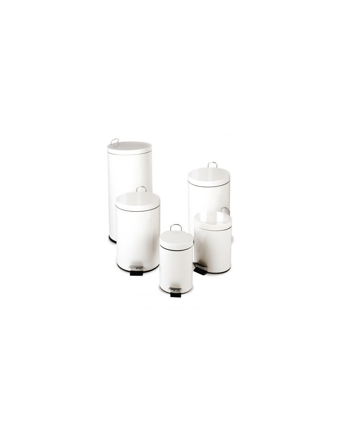 Probbax SO-6020-WHT: Papelera Pedal 20 L Pack 2