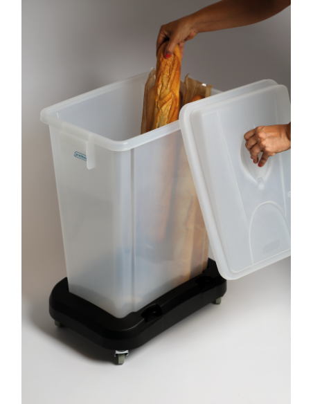 Probbax Contenedor de ingredientes de 60L con plataforma rodante