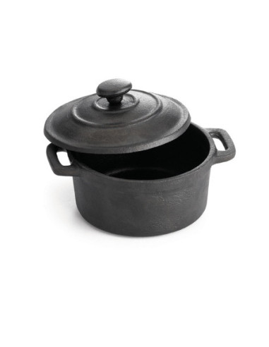 Tablecraft Cacerolita con tapa redonda - 9 cm Ø x 4,5 cm alto. - 235 ml