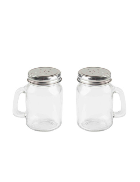 Tablecraft Salero y pimentero Mason Jar 140 ml