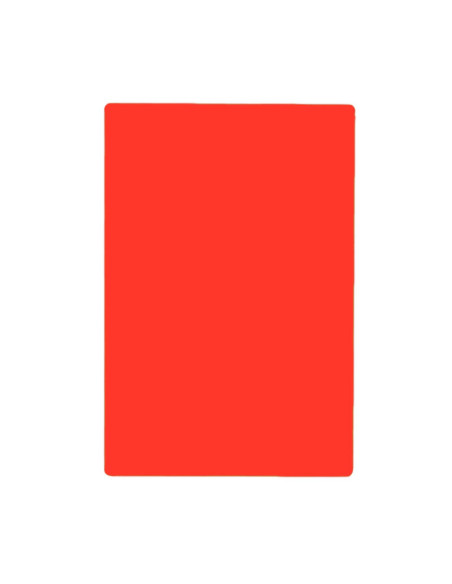 Tablecraft Tabla de cortar - de 1,5 cm espesor - 45,5 x 61 cm Rojo