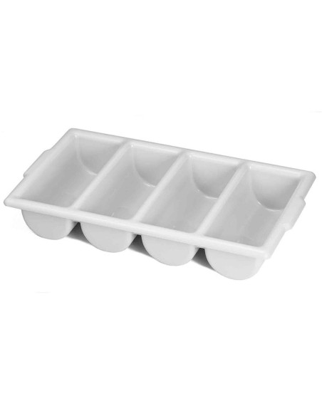 Tablecraft Recipiente 53 x 30 x 10 cm - 4 compartimentos
 Gris