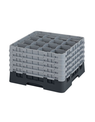 CAMBRO - 16S1058-110 - Cesta de lavado 16 comp. 5 alturas - 10,9 cm Ø máx. - alt. máx. 28,2 cm - 50 x 50 x 30,8 cm