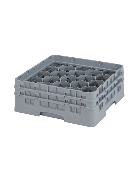 CAMBRO - 20S434-186 - Cesta de lavado 20 comp. 2 alturas - 9,84 cm Ø máx. - alt. máx. 13,5 cm - 50 x 50 x 18,4 cm