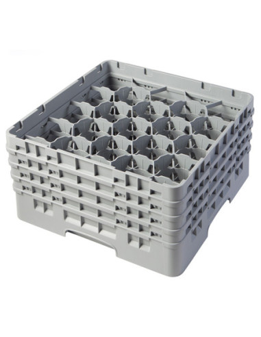CAMBRO - 20S800-184 - Cesta de lavado 20 comp. 4 alturas - 9,84 cm Ø máx. - alt. máx. 21,7 cm - 50 x 50 x 26,7 cm