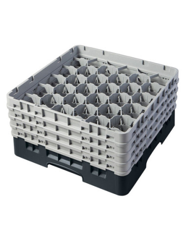 CAMBRO - 30S800-110 - Cesta de lavado 30 comp. 4 alturas - 7,84 cm Ø máx. - alt. máx. 21,7 cm - 50 x 50 x 26,7 cm