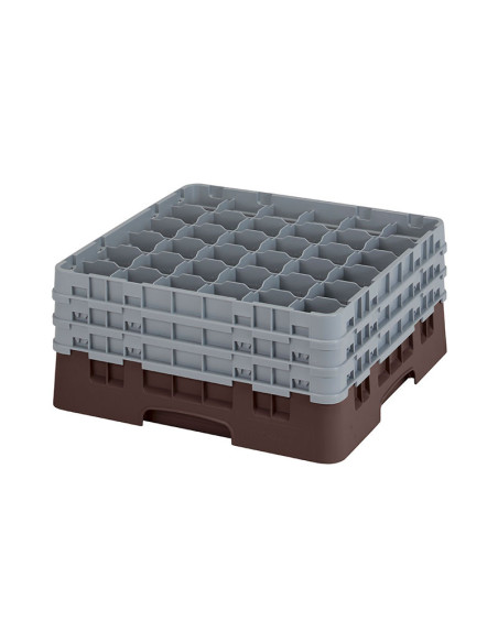 CAMBRO - 36S738-151 - Cesta de lavado 36 comp. 3 alturas - 7,2 cm Ø máx. - alt. máx. 20 cm - 50 x 50 x 22,5 cm