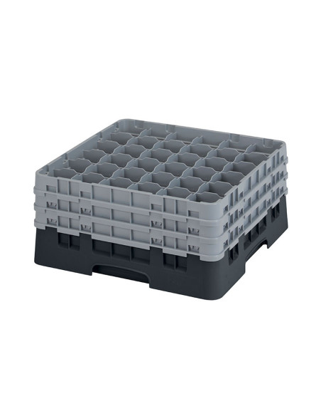 CAMBRO - 36S738-151 - Cesta de lavado 36 comp. 3 alturas - 7,2 cm Ø máx. - alt. máx. 20 cm - 50 x 50 x 22,5 cm